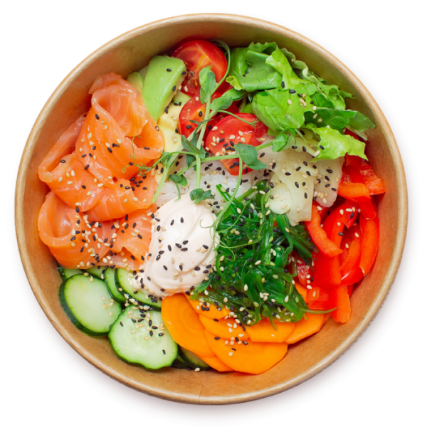 Poke Bowl mit Lachs